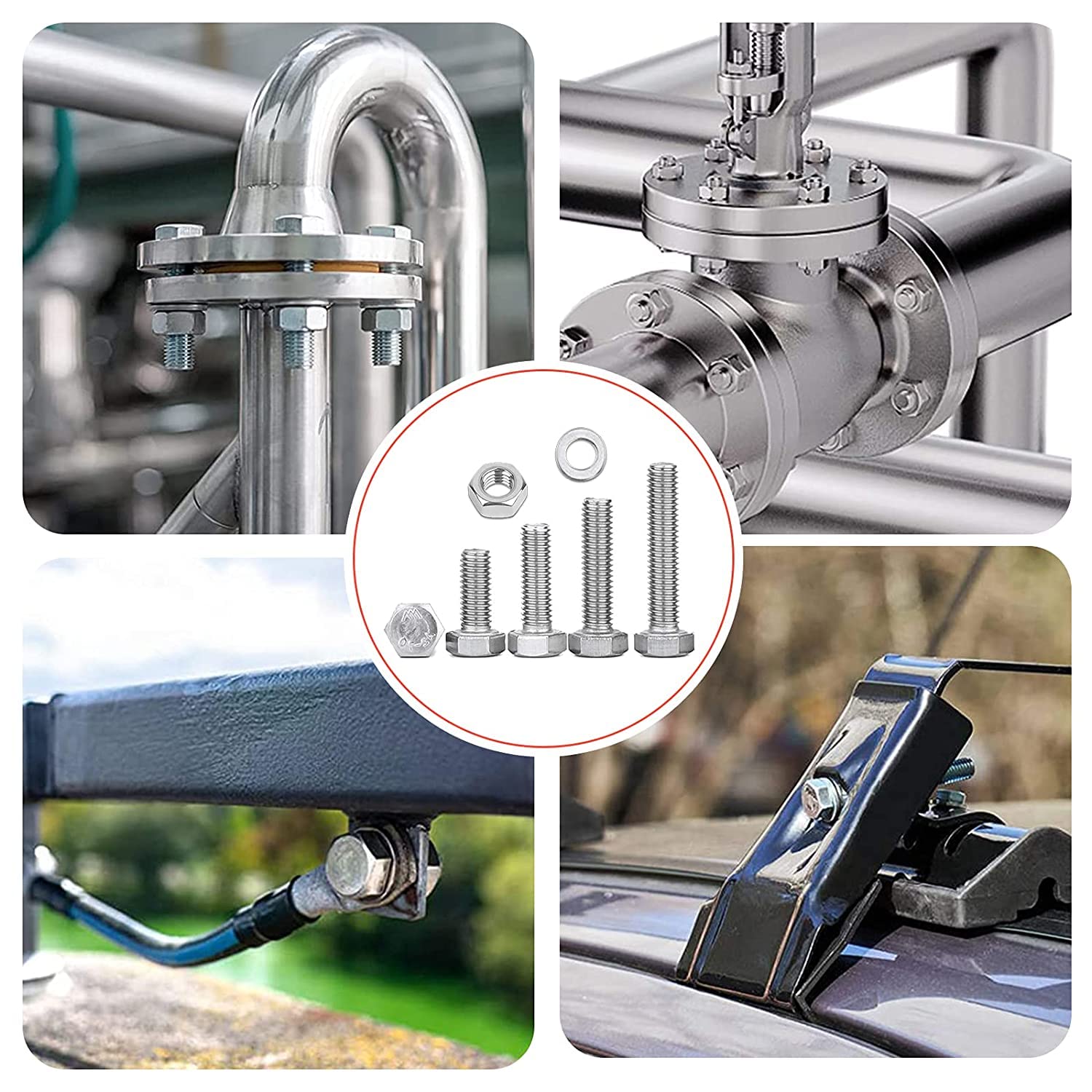 Amazon.co.jp: Yinpecly M12 x 30mm 六角頭ねじ ボルト 315ステンレス